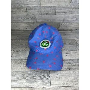 Pins & Aces Flamingo Printed Athletic Golf Strapback Hat Cap
